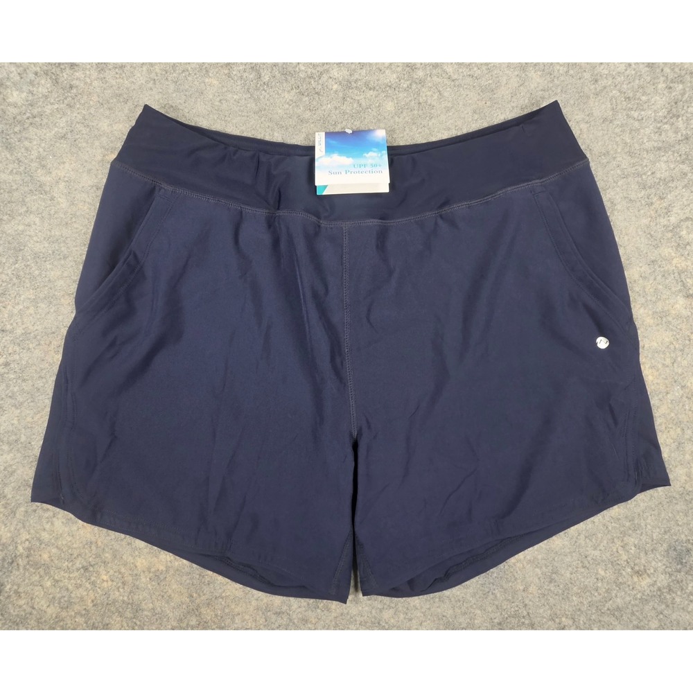Willit Navy Blue Active Shorts UPF 50+ Sun Protection Hiking Running Size 14 NWT